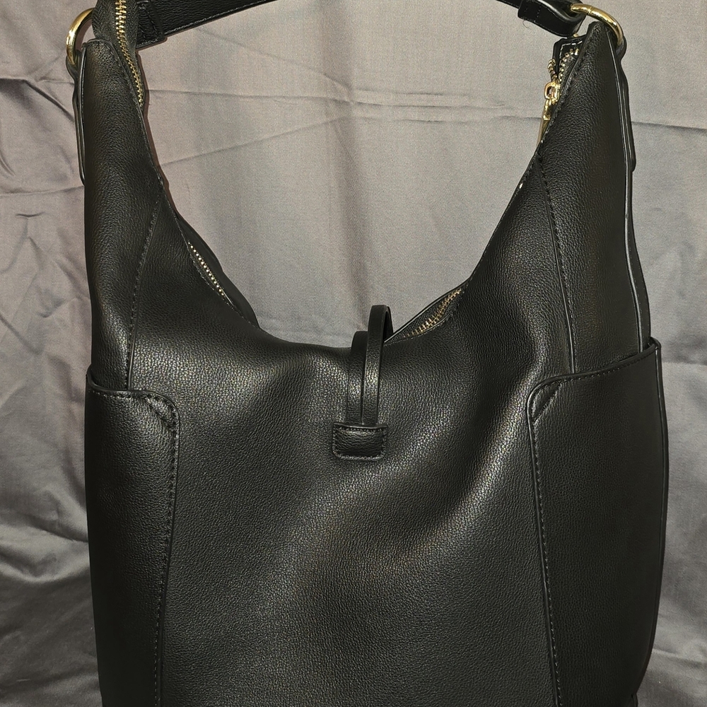 Charming Charlie Black Hobo Bag